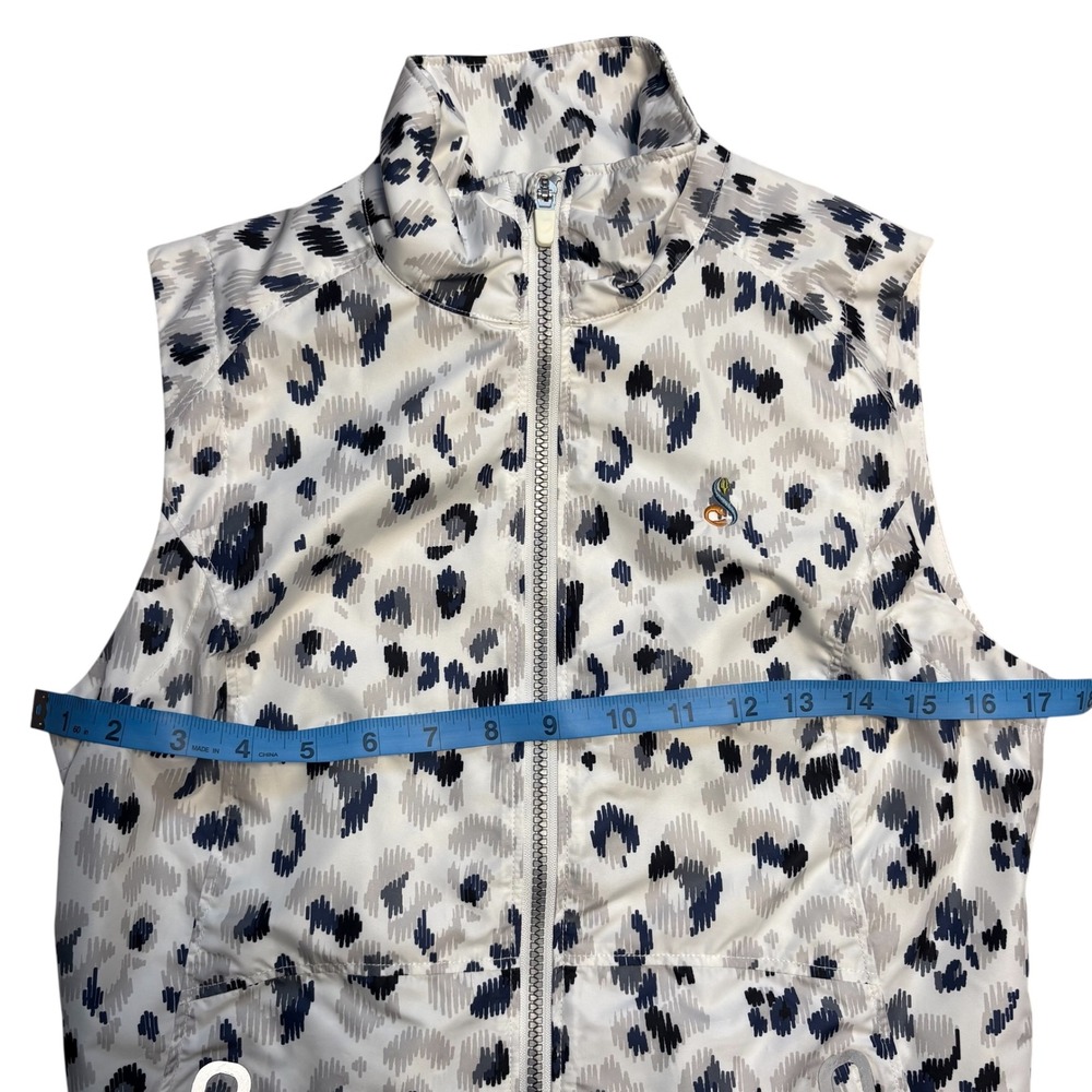 Zero Restriction Wanda Vest Silver Leopard Ikat G… - image 3